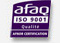 Certification AFNOR ISO 9001