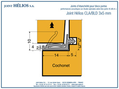 Joint Hélios CLA/BLD 3x5 mm
